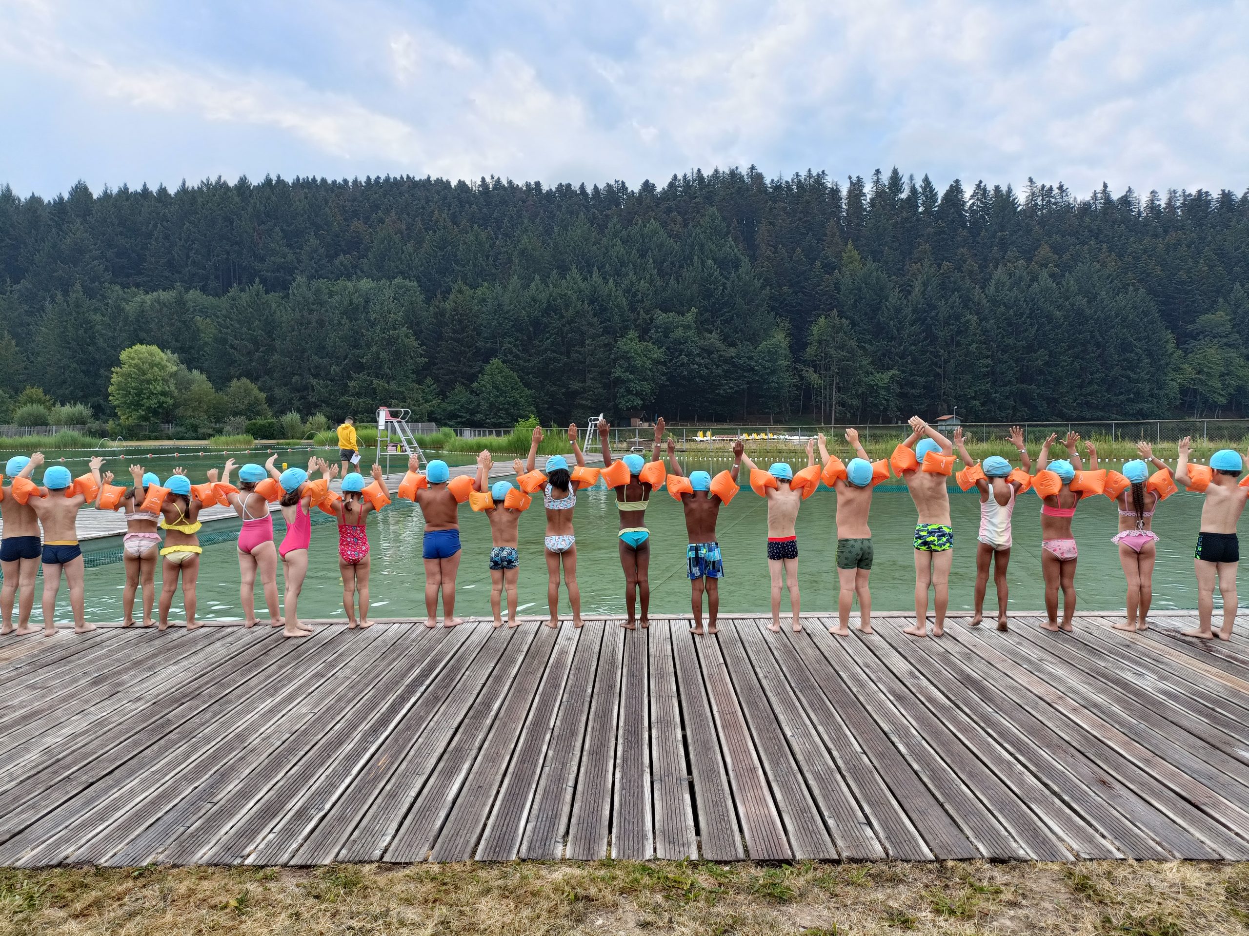 enfants au lac des sapins